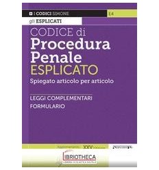 E4 CODICE DI PROCEDURA PENALE ESPLICATO