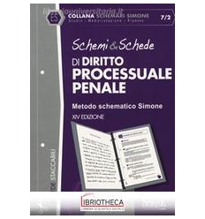 SCHEMI & SCHEDE DI DIRITTO PROCESSUALE PENALE