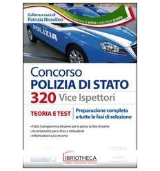 CONCORSO 320 VICEISPETTORI POLIZIA DI STATO. TEORIA