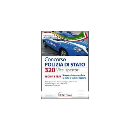 CONCORSO 320 VICEISPETTORI POLIZIA DI STATO. TEORIA