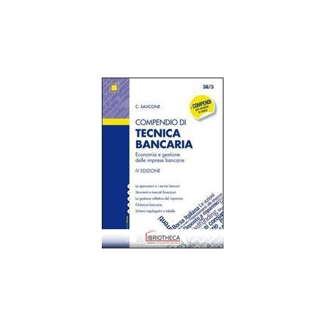 38/3 COMPENDIO DI TECNICA BANCARIA