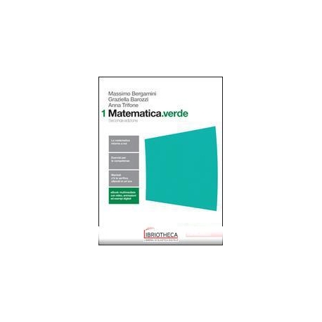 MATEMATICA VERDE SECONDA ED. 1 ED. MISTA