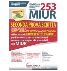 253 MIUR FUNZIONARI AMMINISTRATIVI GIURIDICI CONTABI