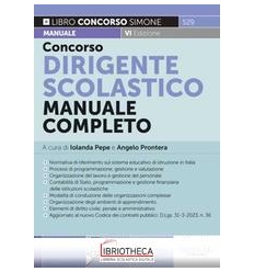 CONCORSO DIRIGENTE SCOLASTICO - MANUALE COMPLETO