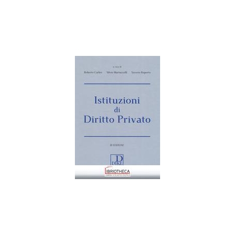 ISTITUZIONI DI DIRITTO PRIVATO