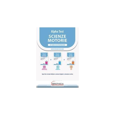 SCIENZE MOTORIE KIT 3 LIBRI