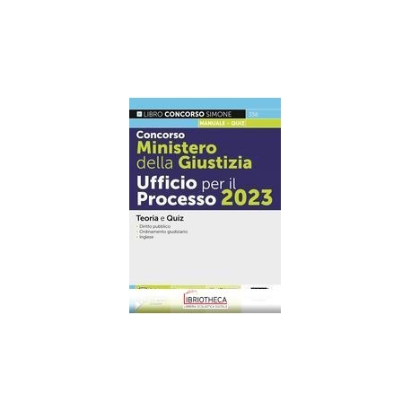 CONCORSO MINISTERO DELLA GIUSTIZIA - UFFICIO PER IL