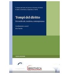 TEMPI DEL DIRITTO - ET? MEDIEVALE, MODERNA, CONTEMPO