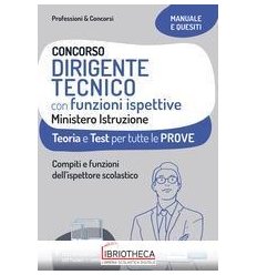 CONCORSO DIRIGENTE TECNICO CON FUNZIONI