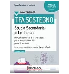 TFA SOSTEGNO MANUALE SCUOLA SECONDARIA