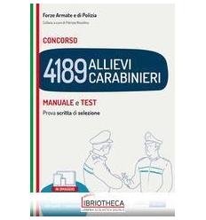 4189 ALLIEVI CARABINIERI PROVA SCR.SELEZ