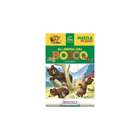 PUZZLE 28 PEZZI ANIMALI BOSCO