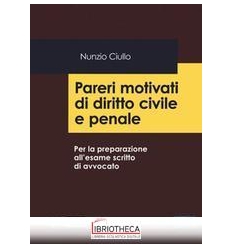 Pareri motivati di diritto civile e pena