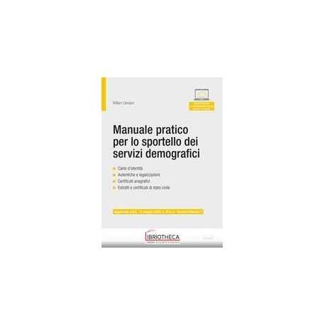 MANUALE PRATICO PER LO SPORTELLO DEI SERVIZI DEMOGRA