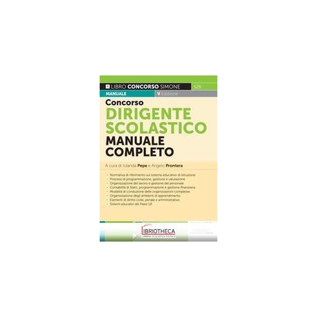 CONCORSO DIRIGENTE SCOLASTICO – MANUALE COMPLETO – 5