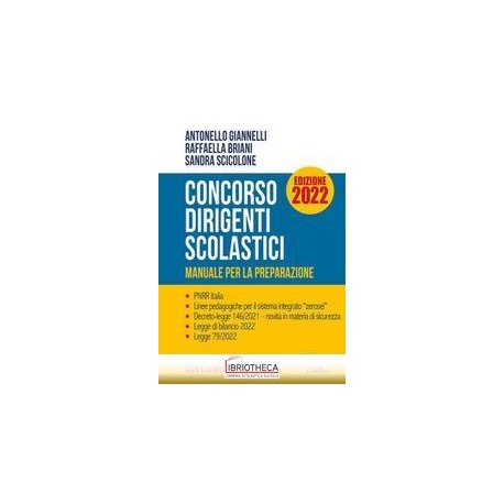 Concorso dirigenti scolastici 2022