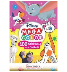 MEGA COLOR DISNEY 100 ANIMALI DA COLORARE