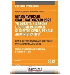 ESAME AVVOCATO ORALE RAFFORZATO 2022 - 70 QUESITI: R