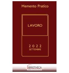 MEMENTO LAVORO 2022 - EDIZIONE DI SETTEMBRE