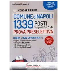 CONCORSI RIPAM COMUNE NAPOLI 1339 POSTI