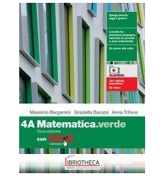 MATEMATICA VERDE TERZA ED. 4A+4B ED. MISTA