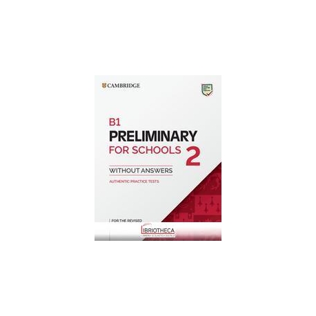 B1 PRELIMINARY FOR SCHOOLS 2 ED. MISTA