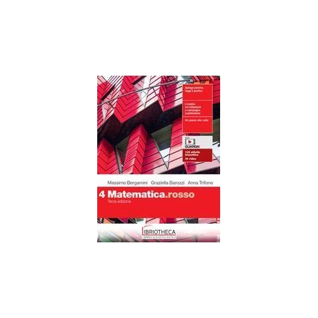 MATEMATICA ROSSO N.E. 4 ED. MISTA