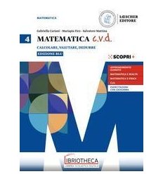 MATEMATICA CVD ED. BLU 4 ED. MISTA