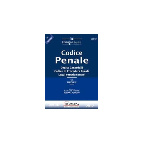 502/ST CODICE PENALE - CODICE ZANARDELLI