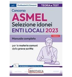 ASMEL 2023 SELEZIONE IDONEI CONCORSO 2E