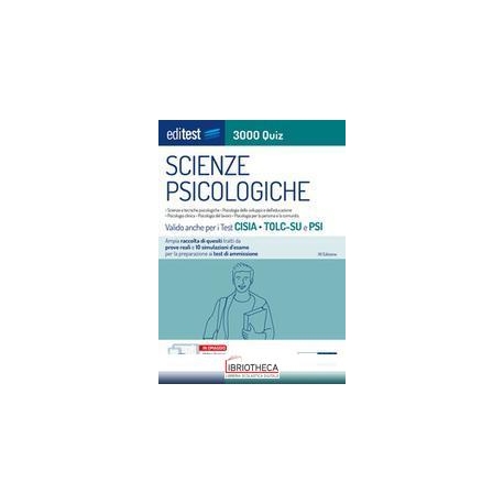 SCIENZE PSICOLOGICHE 3000 QUIZ 12ED