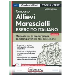 CONCORSO ALLIEVI MARESCIALLI ESERCITO ITALIANO. TEOR