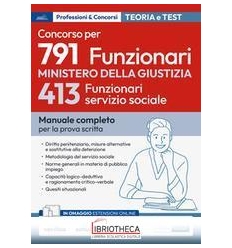 791 FUNZIONARI MIN.GIUST.413 FUN.SER.SOC