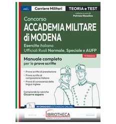 CONCORSO ACCADEMIA MILITARE DI MODENA UFFICIALI ESER