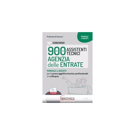 CONCORSO 900 ASSISTENTI TECNICI AG.ENTR.