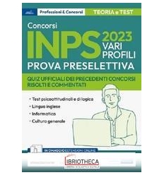 CONCORSI INPS 2023 VARI PROFILI