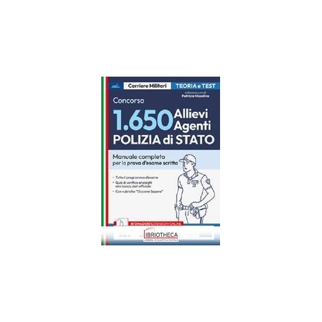 CONCORSO 1650 ALLIEVI AGENTI POLIZ.STATO