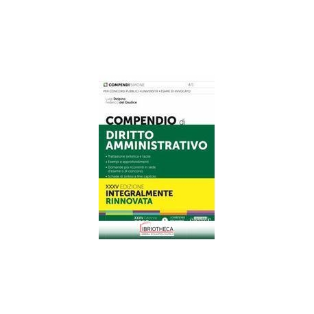 COMPENDIO DI DIRITTO AMMINISTRATIVO