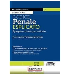 CODICE PENALE ESPLICATO - SPIEGATO ARTICOLO PER ARTI