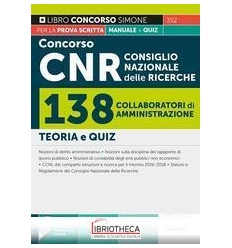 CONCORSO CNR CONSIGLIO NAZIONALE DELLE RICERCHE - 13