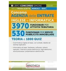 CONCORSO AGENZIA DELLE ENTRATE INGLESE E INFORMATICA