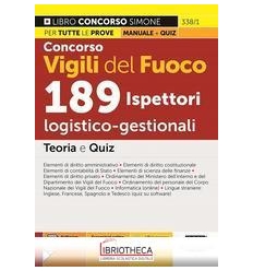 CONCORSO VIGILI DEL FUOCO 189 ISPETTORI LOGICO-GESTI