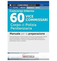 CONCORSO INTERNO 60 VICE COMMISSARI - CORPO DI POLIZ