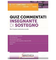 QUIZ COMMENTATI INSEGNANTE DI SOSTEGNO - PER IL NUOV